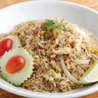 Thai Fried Rice · Served with egg, scallions and flavorful chef’s sauce.