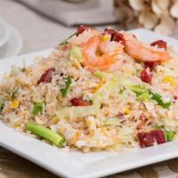 Yangzhou Fried Rice · Cooked with fresh egg and lettuce.