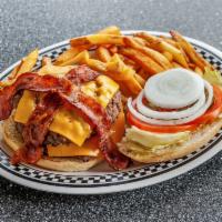Trucker Burger · 1 lb. bacon cheeseburger.
