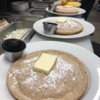 Deep Dish Whole Wheat Pancake  · Served with Real Maple Syrup 