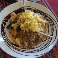 Chaufa  · Peruvian fried rice oriental style ginger and eggs with  chicken.1