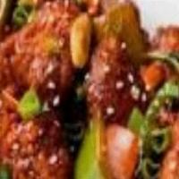 Chilli Chicken · Indian or indo Chinese. Cubes of chicken breast sauteed with soya, onions, green chilies her...