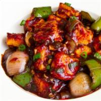 Chilli Paneer · Chilli Paneer is a popular Indo-Chinese dish where cubes of fried crispy paneer are tossed i...