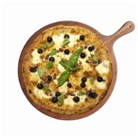 Brady's Pizza · Grande & Fresh Mozzarella, Ricotta, Blueberries, Pecans, Basil, Honey Parmesan.