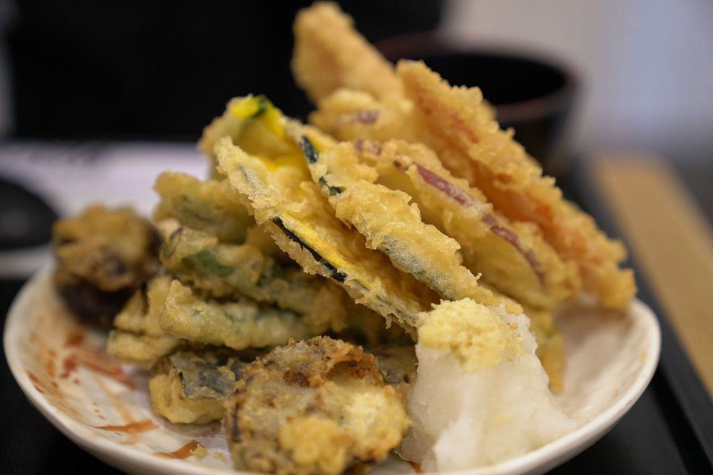 Vegetable Tempura Appetizer ·  Vegetable tempura mix with tempura sauce on the side.