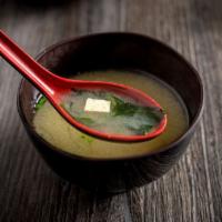 Miso Soup · Tofu, Scallion, seaweed.