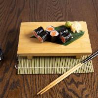 Salmon Roll · Salmon , wrapped with Seaweed outside.