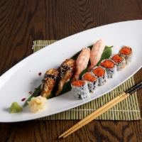 Para's Sushi Combo B · 2 Pcs Eel, 2 Pcs Shrimp. Spicy Tuna Roll