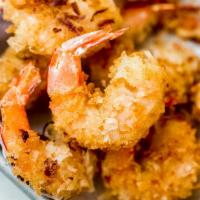 No.5 Coconut Shrimp · Battered shrimp deep fried with shredded sweet coconut 