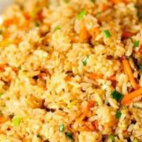 No.11 Thai Fried Rice · Fried rice with egg, peas, carrot and onion.