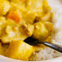 No.26 Yellow Curry · Choice of meat simmered in yellow curry with coconut milk, potato, carrot and onion and pine...