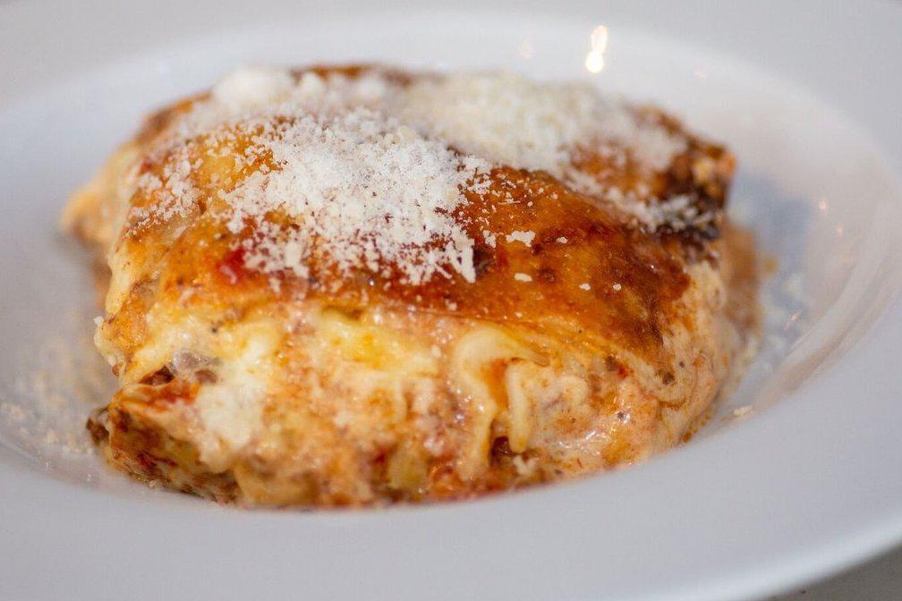 Lasagna del Salumiere · Pasta layers baked with Bolognese and Béchamel sauce