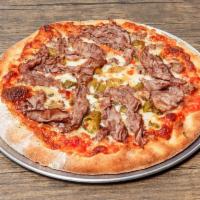 Combo Pizza · Sausage, Italian beef, hot or sweet peppers and garlic.
