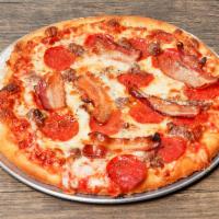 Meat Lover's Pizza  · Sausage, pepperoni, bacon, and ground beef