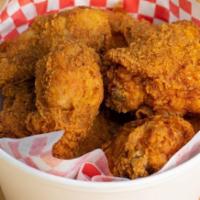 10 Piece Mixed Bucket of Chicken · Five drums and Five thighs