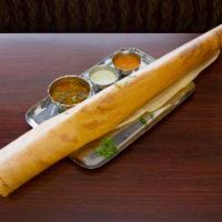 Plain Dosa · Made with butter and desi ghee.