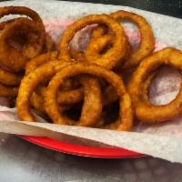 Basket of Hand Cut Onion Rings · Add garlic Parmesan for an additional charge.