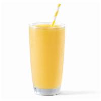 SUNSHINE SMOOTHIE · Mango, banana, pineapple and orange juice.