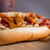 Hot Dog · Start with a Sabrett's® all-beef frankfurter and top it your way! Go ahead and try to think ...