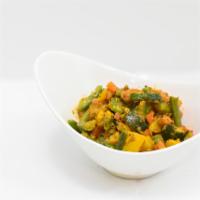 Mix Sabzi · Mixed vegetables sauteed with Indian spices.