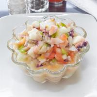 Ensalada de Pulpo Friday · Octopus salad.
