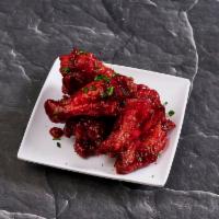Pataka Wings (6 Pieces) · Firecracker chicken wings marinated in our special chilli masala sauce.