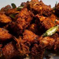 Chicken Roast · Bone-in chicken marinated with Indian spices and fried.