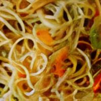 Veg Noodles · Noodles cooked with vegetables in Indo Chinese sauce.
