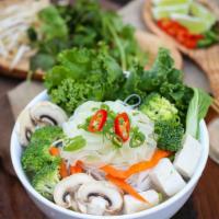 P6. Pho Vegetable · Broccoli, tofu, mushroom, carrot, bok choy and kale