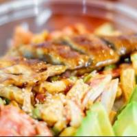 Dragon Bowl · Krab meat, cucumber, edamame, spicy mayo, avocado and eel.
