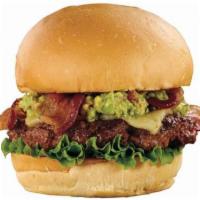 Southwest Burger · Guacamole, smokehouse bacon, Pepper Jack cheese.
