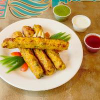 28. Chicken Seekh Kabab · Four Pieces (4) PCS