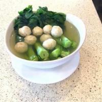 Fish Ball With Vegetable Soup · Savory liquid dish made with a variety of vegetables. 