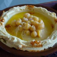 Hummus w/ Pita Bread · Dip made from chickpeas.