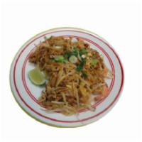 Stir Fried Pad Thai Noodle  · Pad Thai noodle Stir-fried with house sauce , white onion, scrambled eggs, bean sprouts, and...