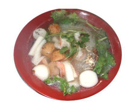 House Noodle Soup  · Noodle soup with pork, meatball, liver, shrimp, fish, lettuce, bean sprouts, onion, and cilantro.