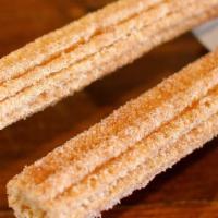 Churro · Pastry fried golden brown covered in cinnamon sugar