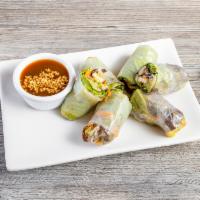 47B. BBQ Chicken Rolls · Crispy dough filled with minced vegetables.