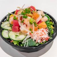 6. Uncle Sharkii · Uncle sharkii - is our largest bowl for the hungry! It includes 3 proteins: ahi tuna, salmon...