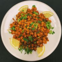 Chana Bhaji · Chickpeas in a blend of spices.