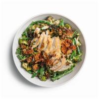 Keto Green Bowl- 1250 CAL. · Rotisserie chicken breast, roasted broccoli, green beans, kale, chicken cracklins and crispy...
