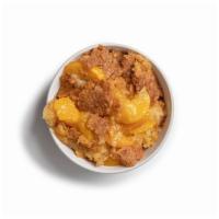 Jeanette's Homemade Peach Cobbler · Hot delicious and made fresh daily.