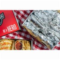 Burrito Hero Box: 6 Burritos, Large Chips & Salsa · 