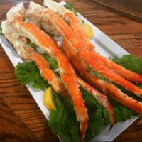 BUY ONE Lb KING CRAB LEGS  GET ONE FREE · Buy one pound king crab legs for $104.95 get the second pound free, includes a choice of 2 s...