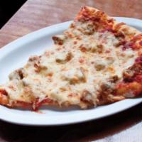 Sausage Jumbo Pizza Slice  · A mouth-watering jumbo pizza slice with fresh mozzarella cheese and fresh Rosati's suasage. ...