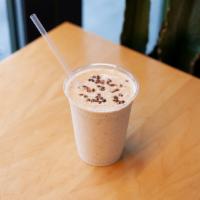 Little Wing Smoothie · Almond butter, banana, maca, dates, cacao nibs, coconut water and ice. Add strawberries for ...