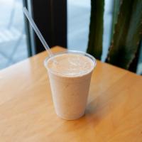 The Builder Meal Shake · Almond butter, Epic's vanilla lucuma protein, banana, coconut water and ice.