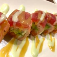 Honey Roll · Raw. Spicy tuna and avocado wrapped in soybean paper, tuna and served with chef's special sa...