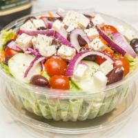 Greek Salad · Garden Salad with Kalamata Olives, Feta cheese and Onions