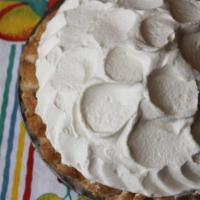Banana Cream Pie · Fresh banana slices layered with vanilla pudding and topped with whipped cream.

9